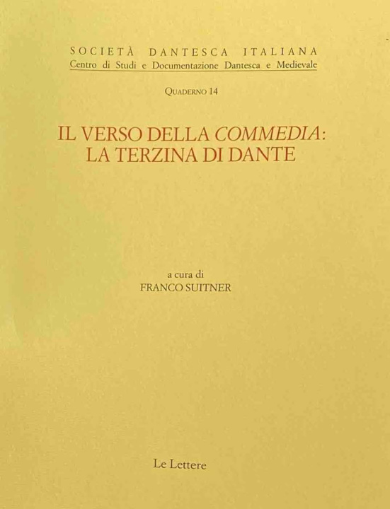 Kniha verso della Commedia: la terzina di Dante 