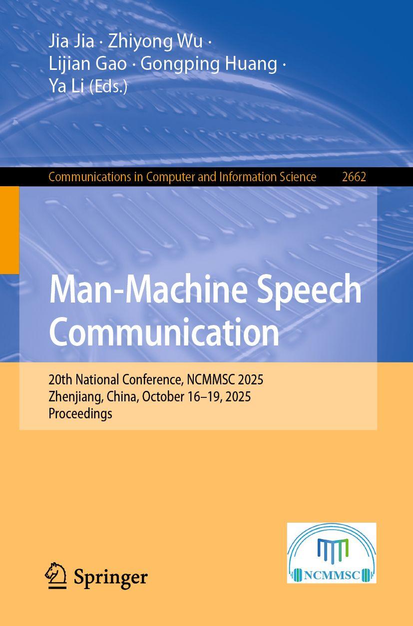 Book Man-Machine Speech Communication Jia Jia