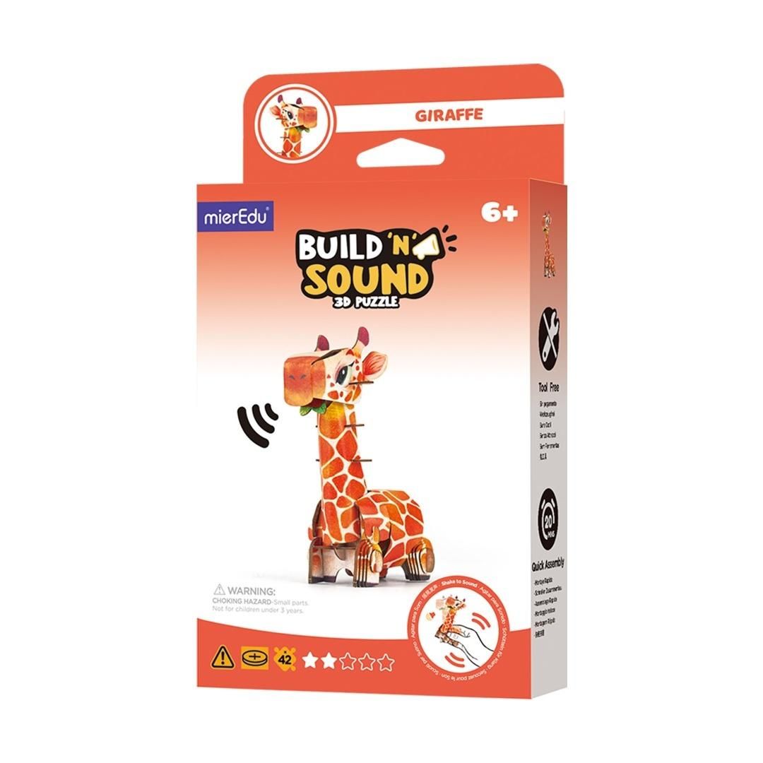 Βιβλίο Puzzle 3D. Buduj i słuchaj. Żyrafa 