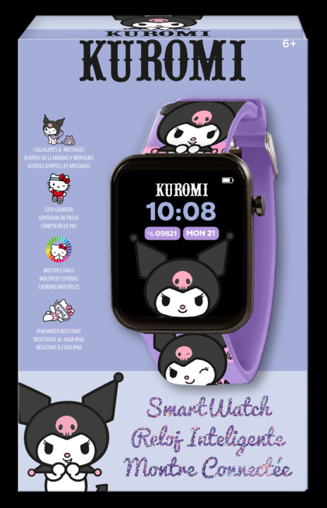 Kniha Smartwatch z Bluetooth 12 funkcji i aplikacja Kuromi KU00013 