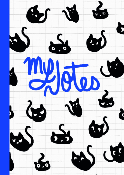 Kniha Carnet Chat Bleu Hello Editions