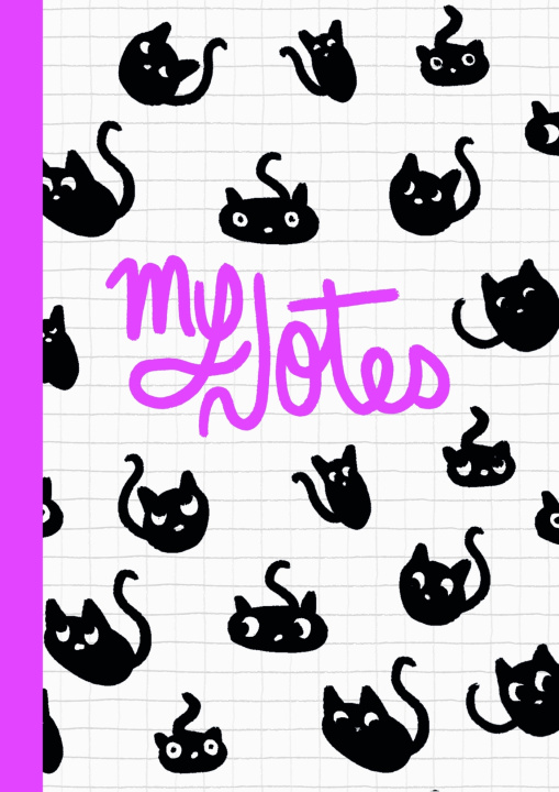 Kniha Carnet Chat Rose Hello Editions