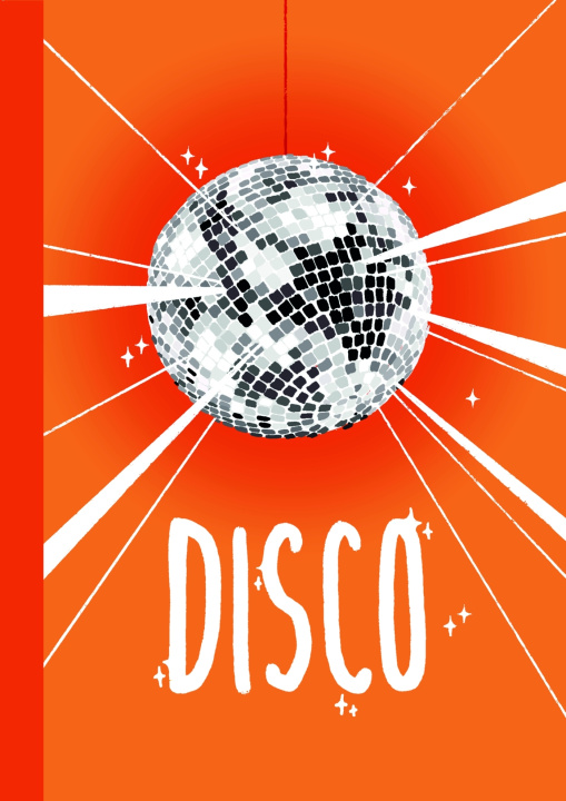Kniha Carnet Disco Orange Hello Editions