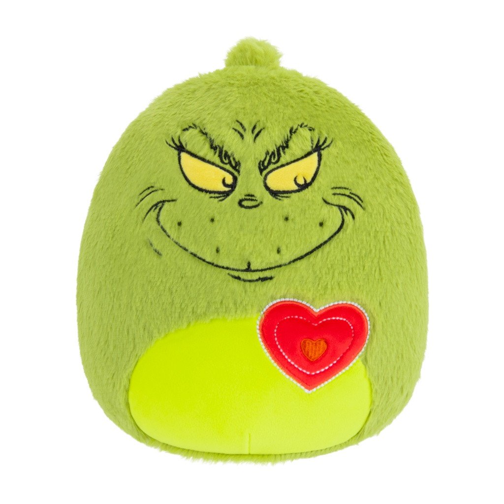 Spiel/Spielzeug Squishmallows Fuzzamallows Grinch - Grinch se srdíčkem 20 cm 