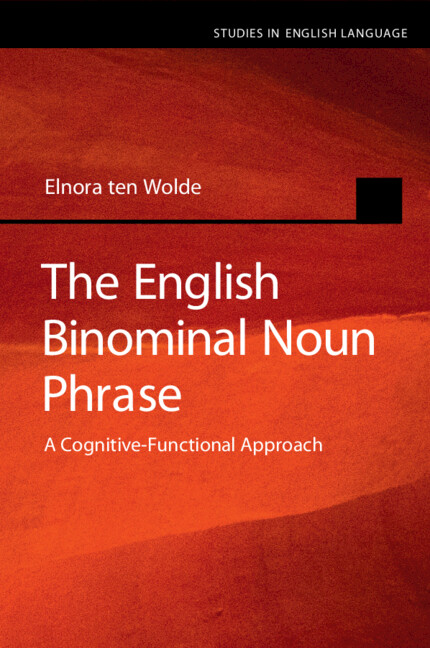 Book The English Binominal Noun Phrase Elnora ten Wolde