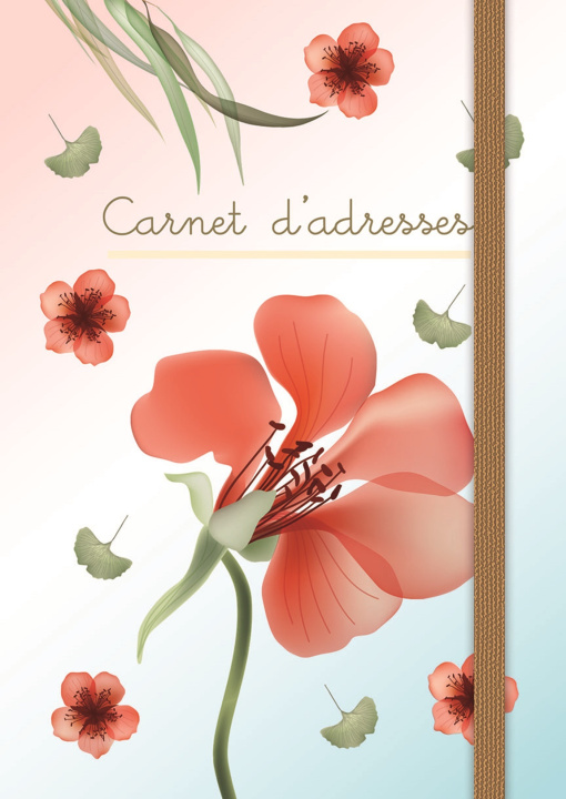 Book CARNET D'ADRESSES (PETIT) - TRANSPARENT FLOWERS 
