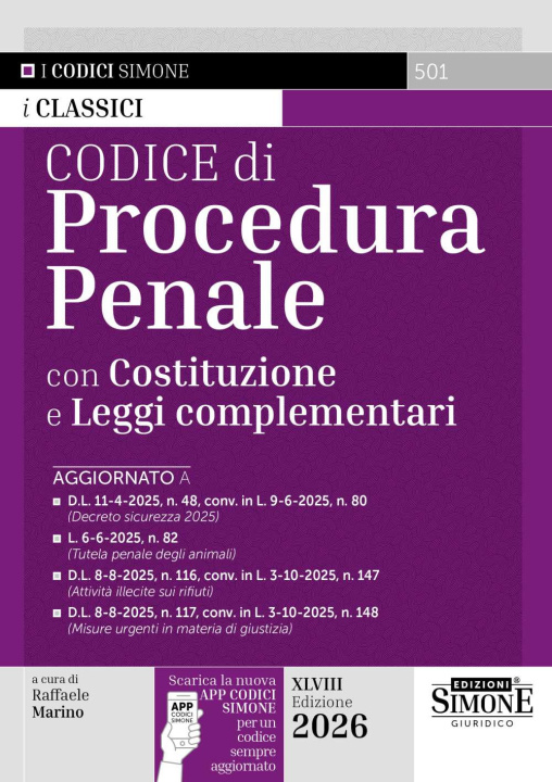 Kniha Codice di procedura penale 