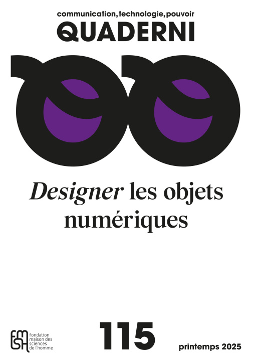 Книга QUADERNI N 115, DESIGNER LES OBJETS NUMERIQUES GARMON/LUCAS-BOURSIE