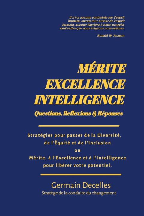 Kniha MÉRITE, EXCELLENCE, INTELLIGENCE Germain Decelles