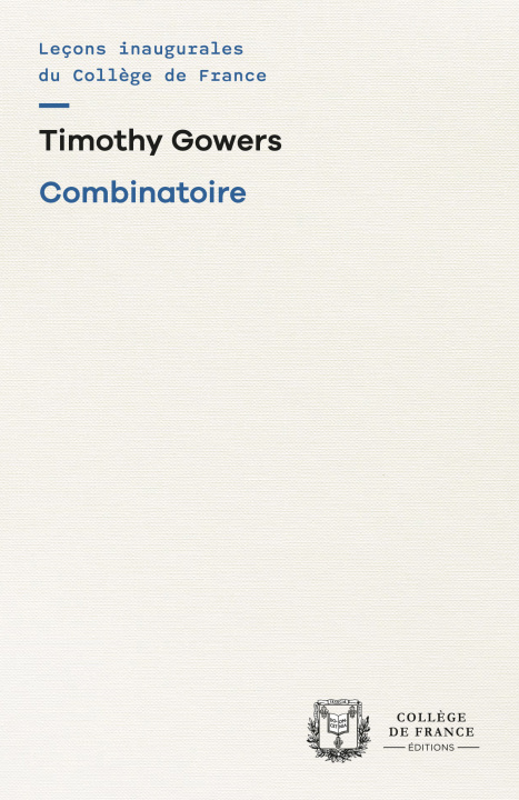 Kniha COMBINATOIRE GOWERS TIMOTHY