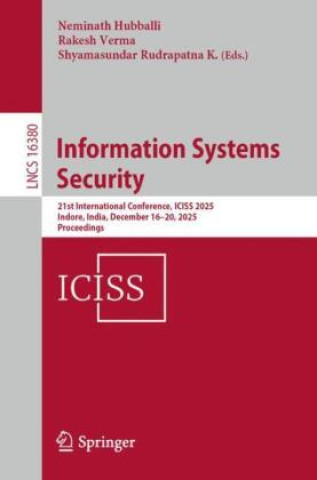 Kniha Information Systems Security Neminath Hubballi