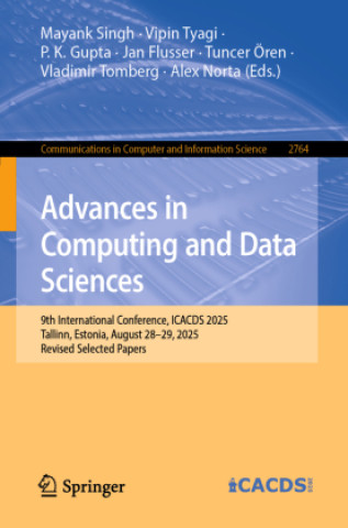 Książka Advances in Computing and Data Sciences Mayank Singh