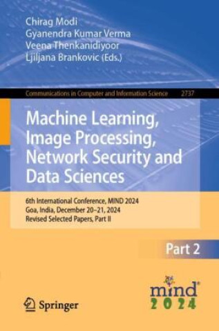 Kniha Machine Learning, Image Processing, Network Security and Data Sciences Chirag Modi