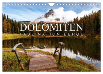 Kalendář/Diář Die Dolomiten - Faszination Berge (Wandkalender 2026 DIN A4 quer), CALVENDO Monatskalender Calvendo
