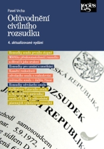 Kniha Odůvodnění civilního rozsudku Autor Fiktivní
