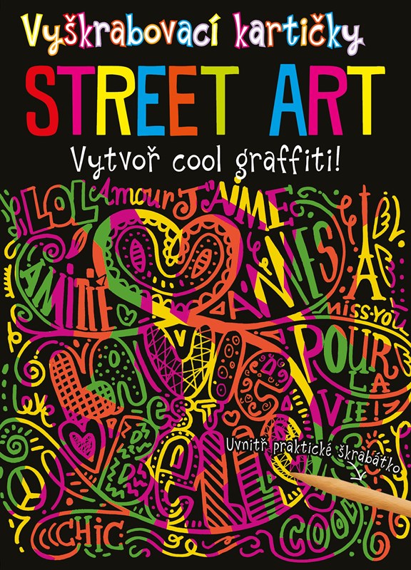 Kniha Vyškrabovací kartičky STREET ART 