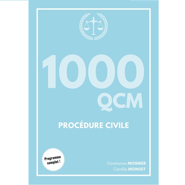 Libro 1000 QCM - Procédure Civile (CRFPA) MOSNIER