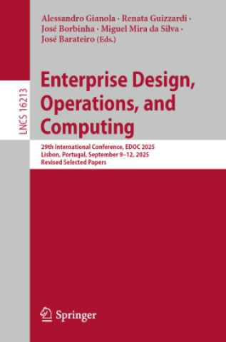 Kniha Enterprise Design, Operations, and Computing Alessandro Gianola
