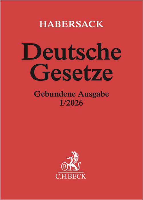 Książka Deutsche Gesetze Gebundene Ausgabe I/2026 Mathias Habersack
