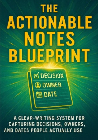 Kniha The Actionable Notes Blueprint Caleb Prescott