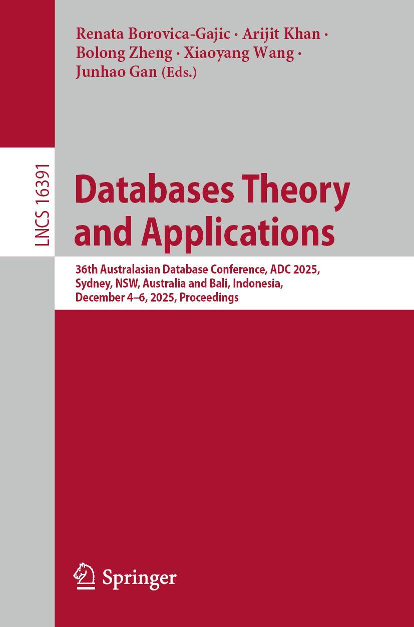 Kniha Databases Theory and Applications Renata Borovica-Gajic
