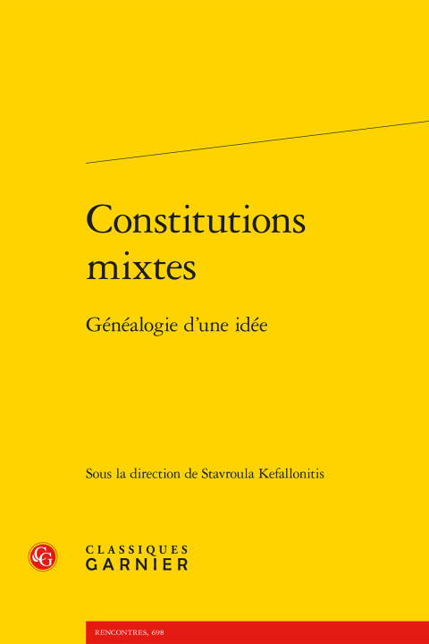 Книга Constitutions mixtes - généalogie d'une idée 