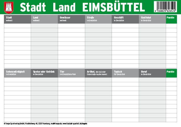 Hra/Hračka Hamburg: Stadt Land Eimsbüttel 