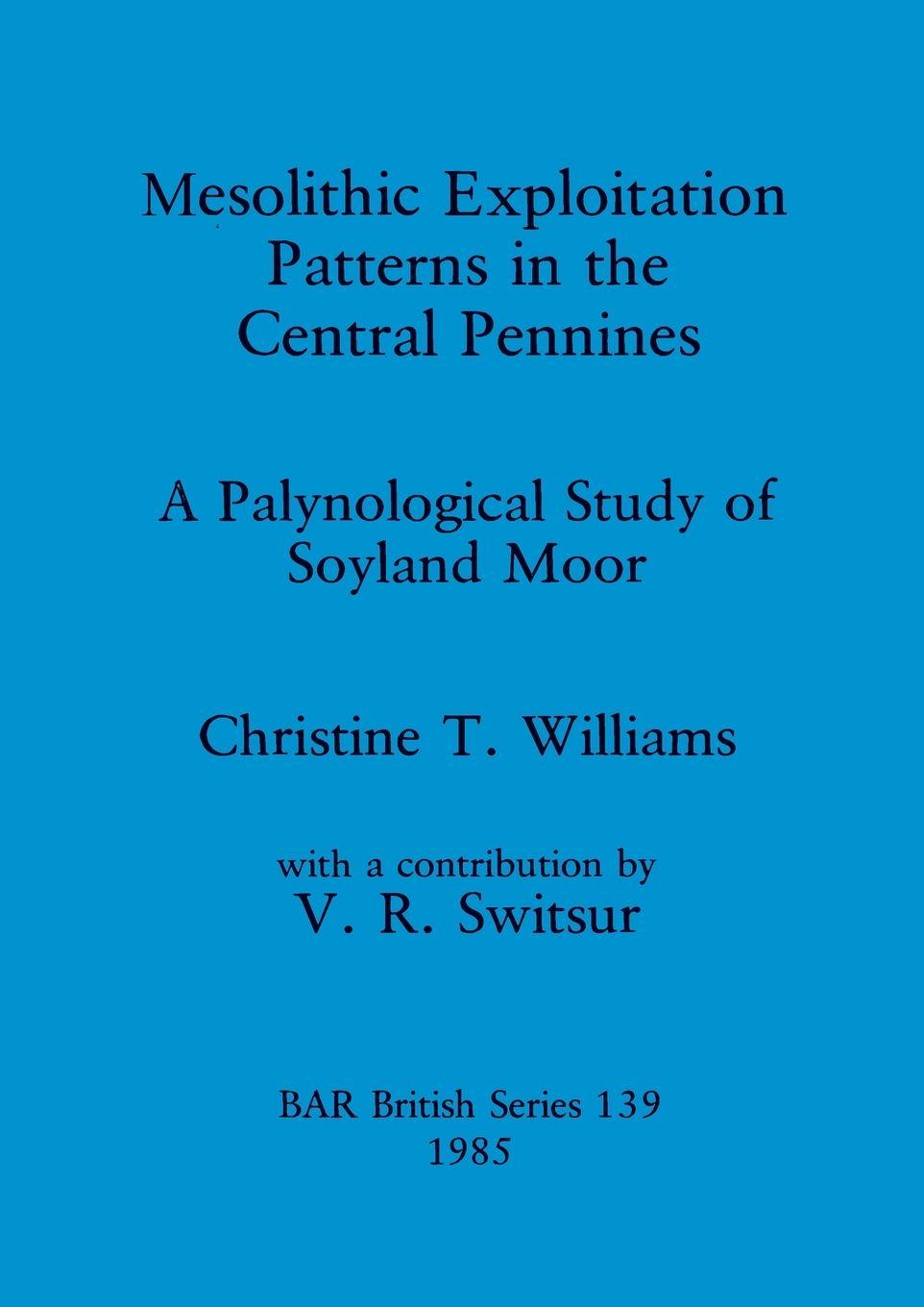 Kniha Mesolithic Exploitation Patterns in the Central Pennines Christine T. Williams