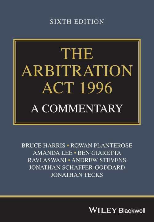 Kniha The Arbitration Act 1996 Bruce Harris