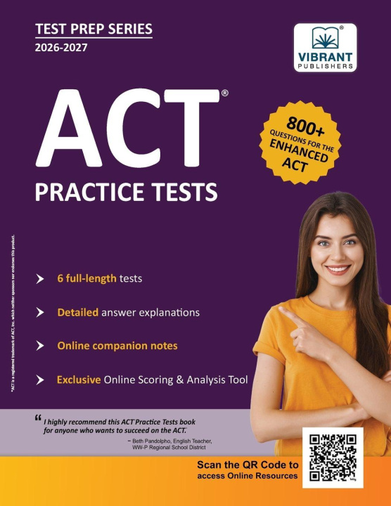 Knjiga ACT Practice Tests Vibrant Publishers