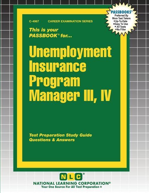 Boek Unemployment Insurance Program Manager III, IV 