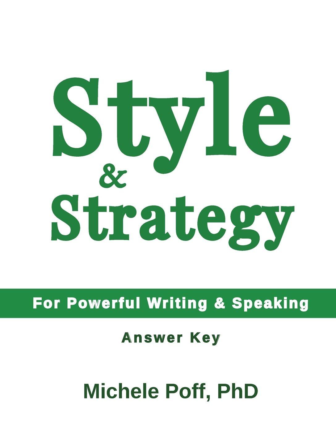 Kniha Style & Strategy Answer Key Michele Poff