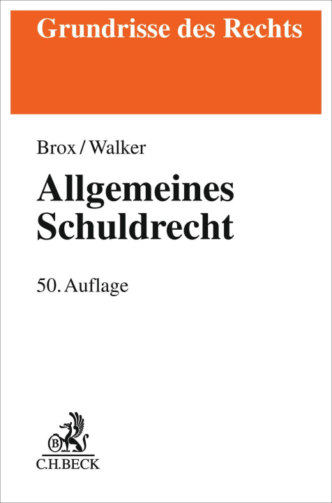 Book Allgemeines Schuldrecht Wolf-Dietrich Walker