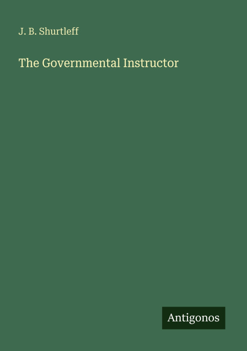 Knjiga The Governmental Instructor 