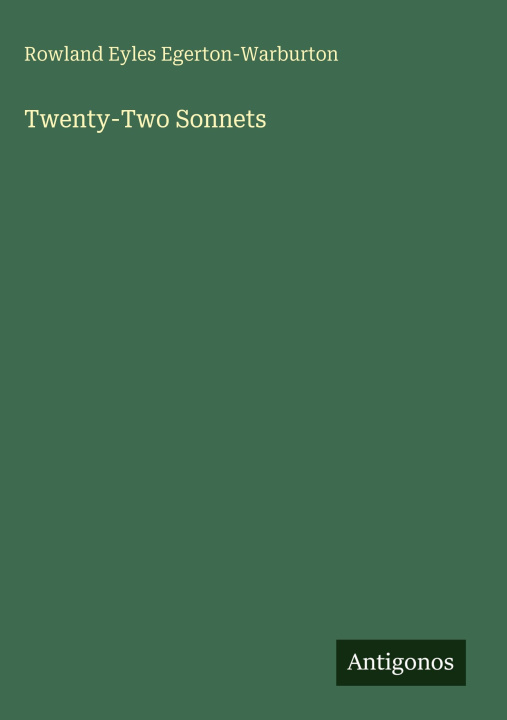 Kniha Twenty-Two Sonnets 