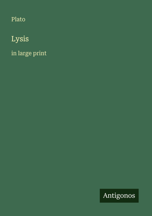 Kniha Lysis 