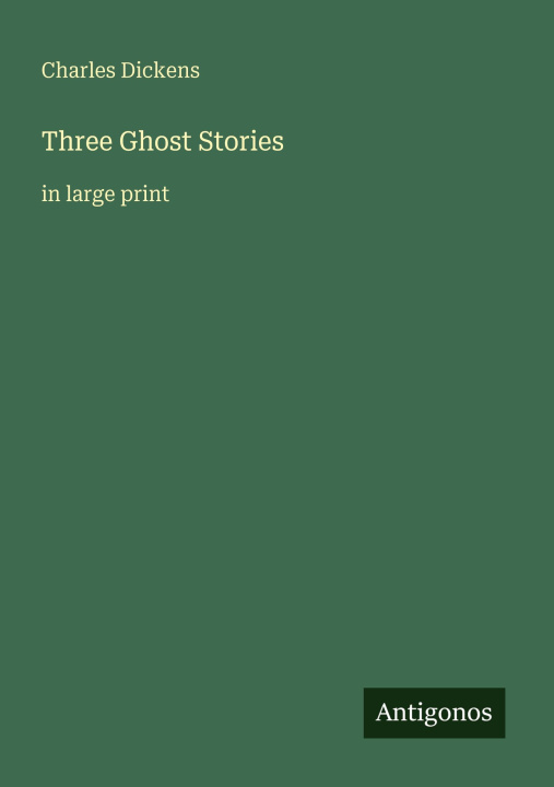 Kniha Three Ghost Stories 