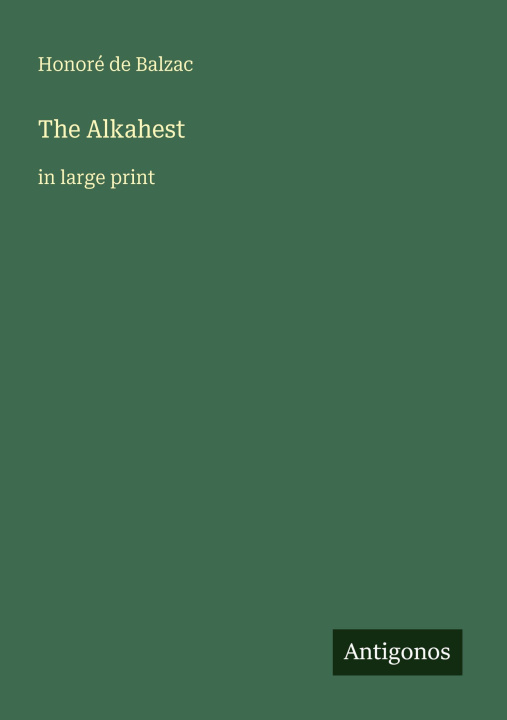 Knjiga The Alkahest 
