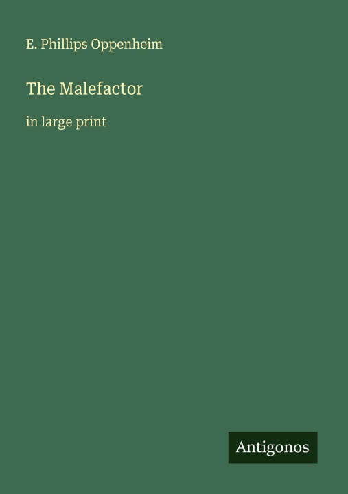 Kniha The Malefactor 