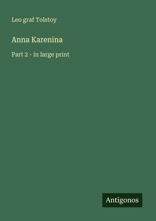 Kniha Anna Karenina 