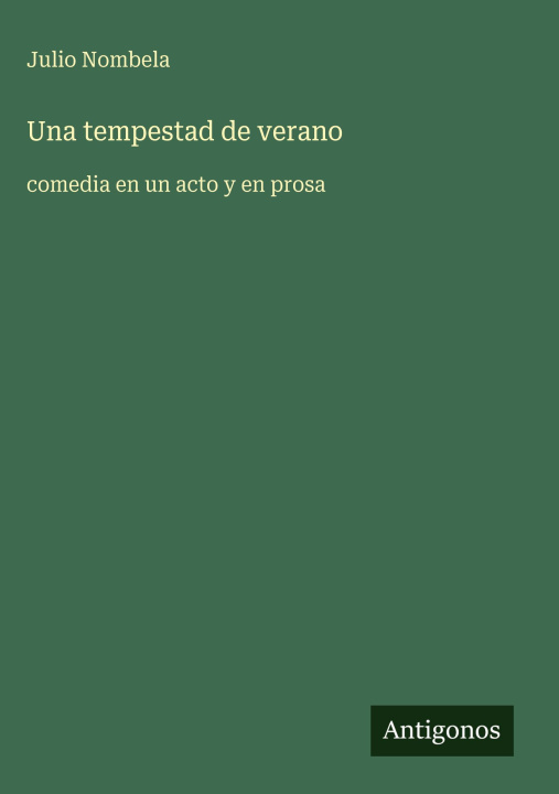 Kniha Una tempestad de verano Julio Nombela