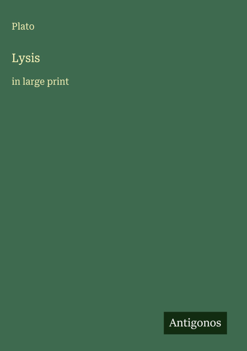 Kniha Lysis 