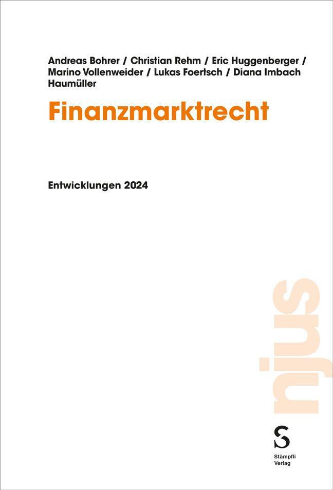 Kniha Finanzmarktrecht Christian Rehm
