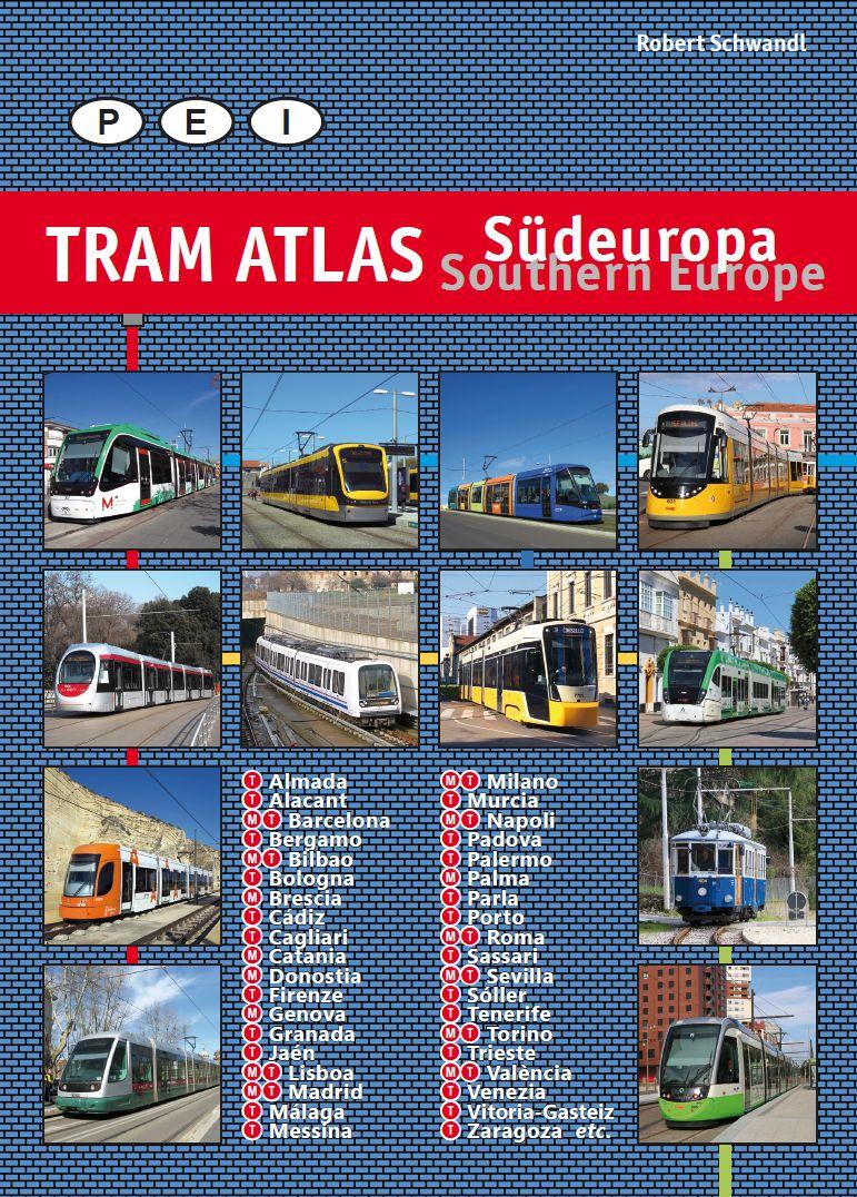 Kniha Tram Atlas Südeuropa/Southern Europe 