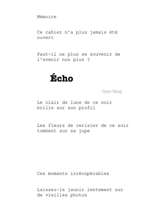 Knjiga Écho Jane Yang