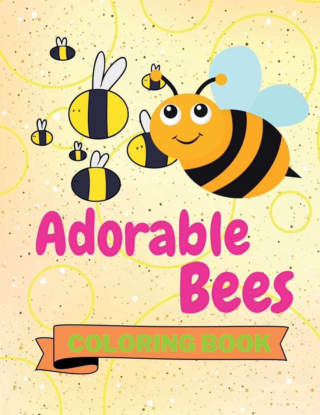Buch Adorable Bees Coloring Book Aura Miller