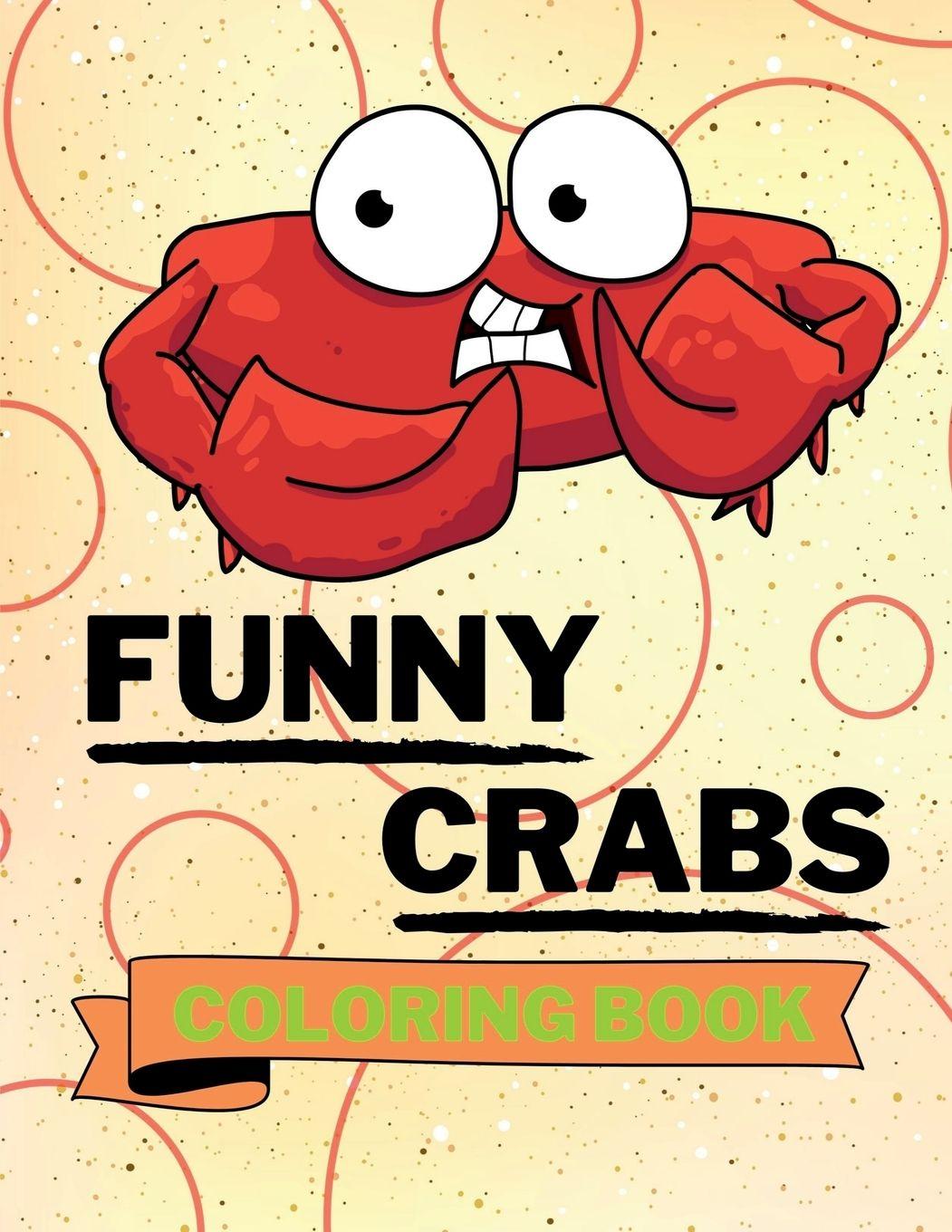 Libro Funny Crabs Coloring Book Aura Miller