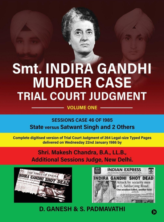 Libro Smt. INDIRA GANDHI MURDER CASE S Padmavathi