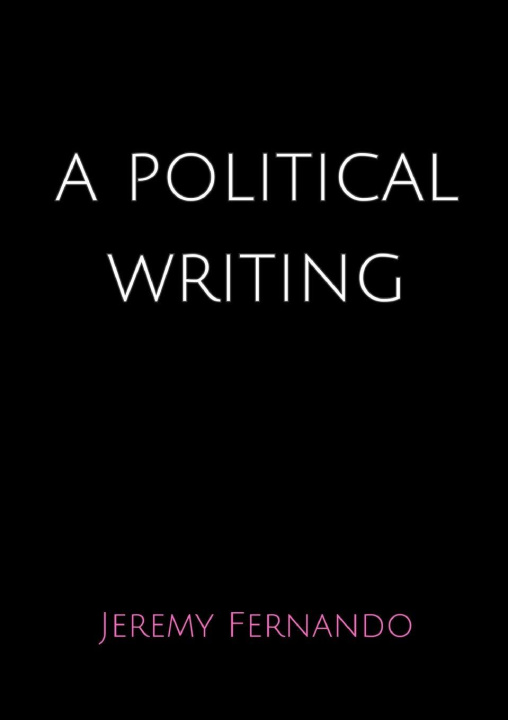 Książka A political writing Jeremy Fernando