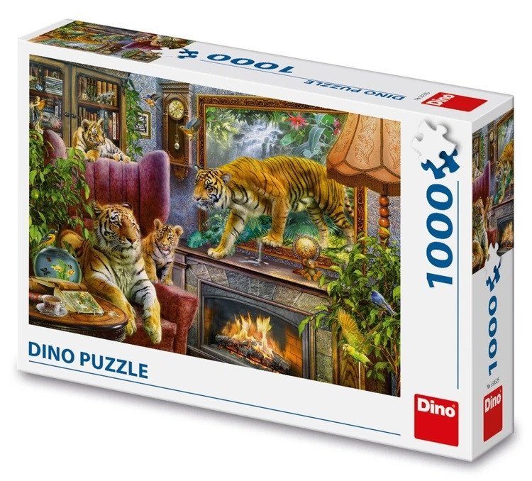 Igra/Igrača Puzzle Z obrazu: Tygři 1000 dílků 